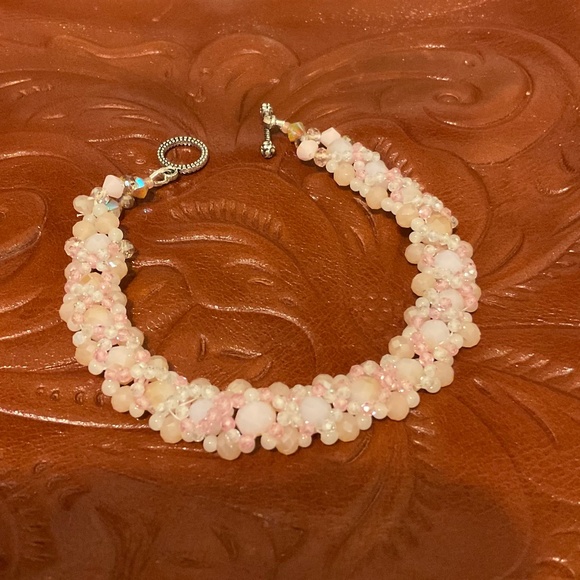 Pink clusters bracelet - Picture 5 of 5